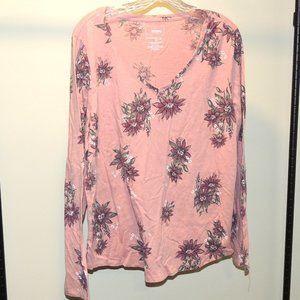 Sonoma Womans Pink Longsleeve Shirt XL